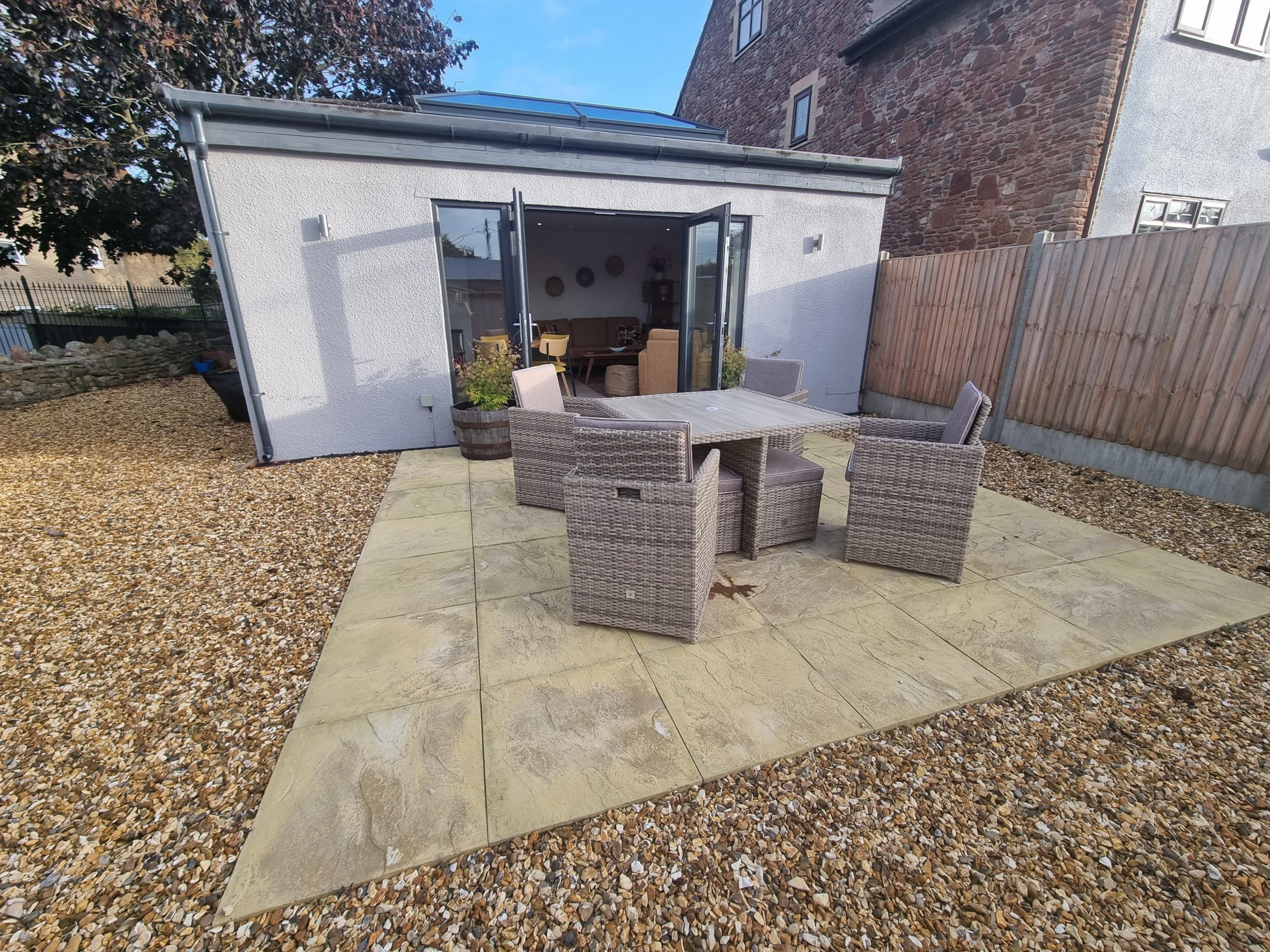 Decking area and Bi-fold doors