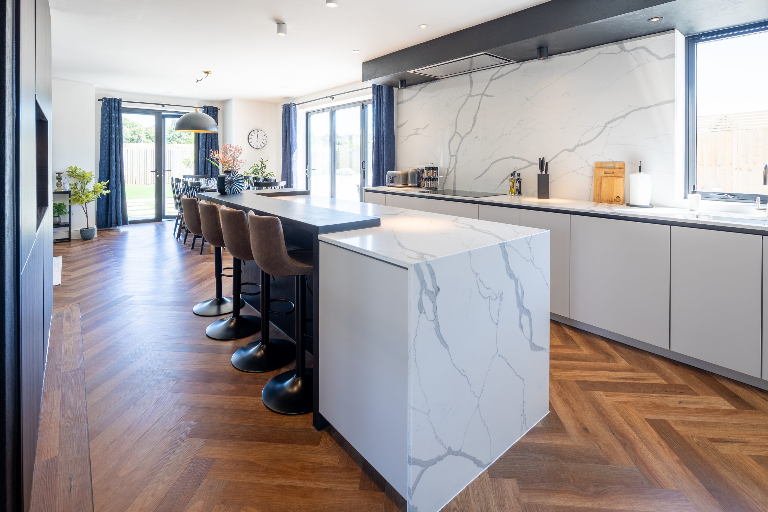 Decking area and Bi-fold doors