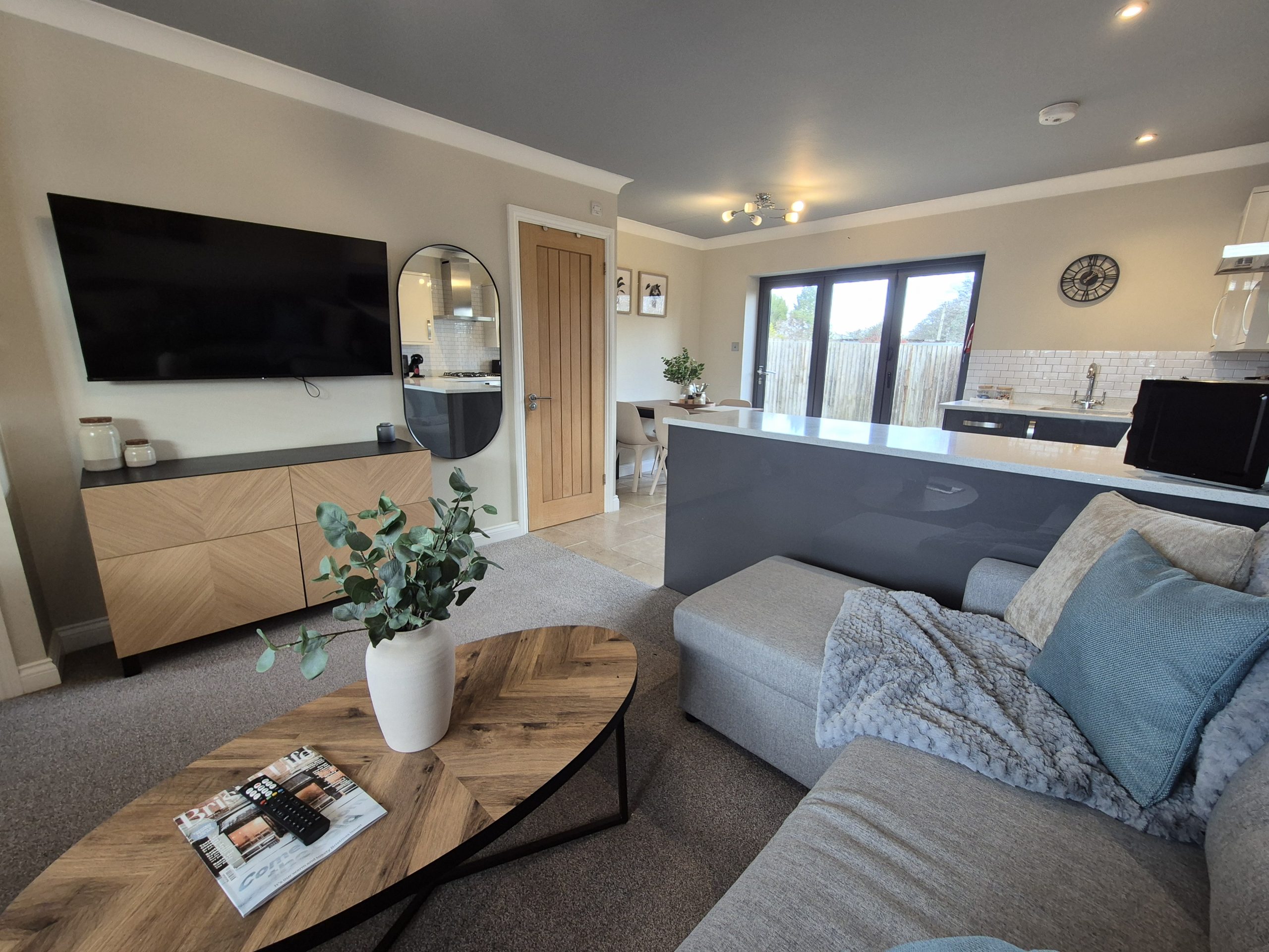 Decking area and Bi-fold doors